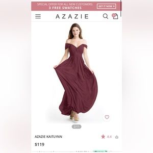 Azazie Kaitlynn bridesmaid dress